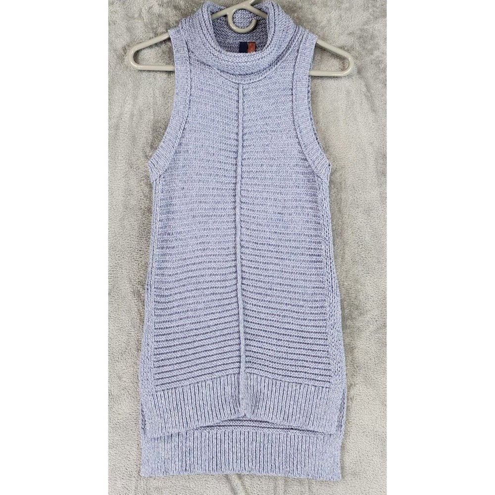 Anthropologie Pilcro Sweater Womens XSmall Blue Preppy Turtle Neck Tunic Top